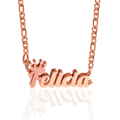 Coronation ♛ Custom 3D Nameplate Necklace