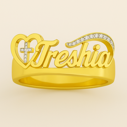 Holy Grail† Custom 3D Nameplate Ring