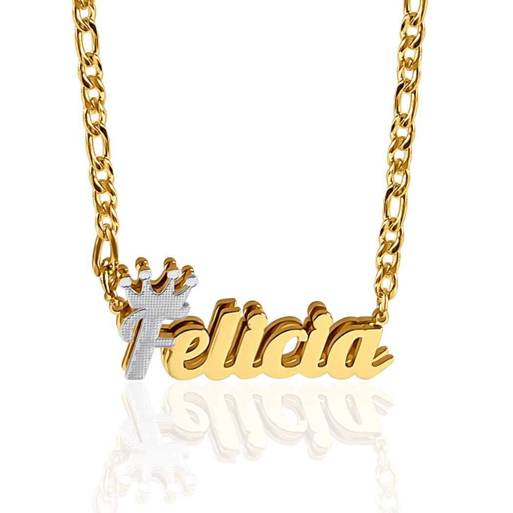 Coronation ♛ Custom 3D Nameplate Necklace