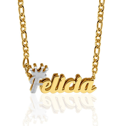 Coronation ♛ Custom 3D Nameplate Necklace