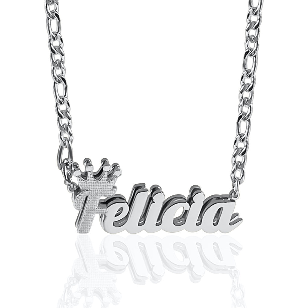 Coronation ♛ Custom 3D Nameplate Necklace