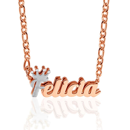 Coronation ♛ Custom 3D Nameplate Necklace