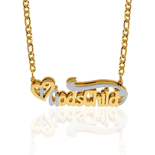 Holy Grail† Custom 3D Nameplate Necklace