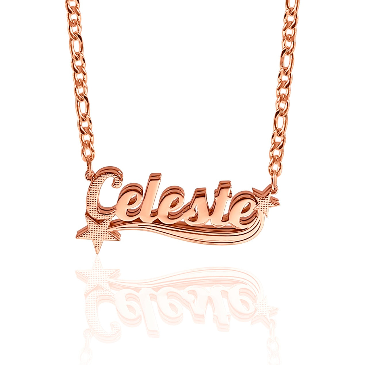 Shoot 4 The Stars ★ᯓ Custom 3D Nameplate Necklace