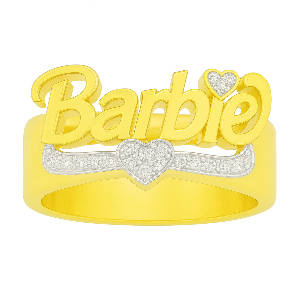 That Girl ♡ Custom 3D Nameplate Ring